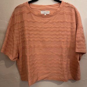 Textured Madewell Cropped Tee